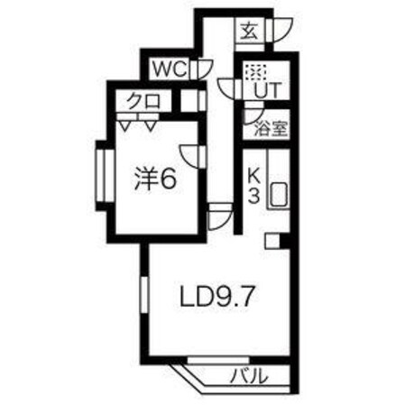 シャトー２４の物件間取画像